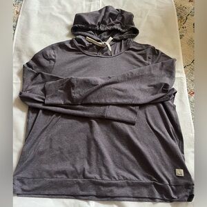 Vuori Halo Essential Hoodie in purple color “Sawyer heather”